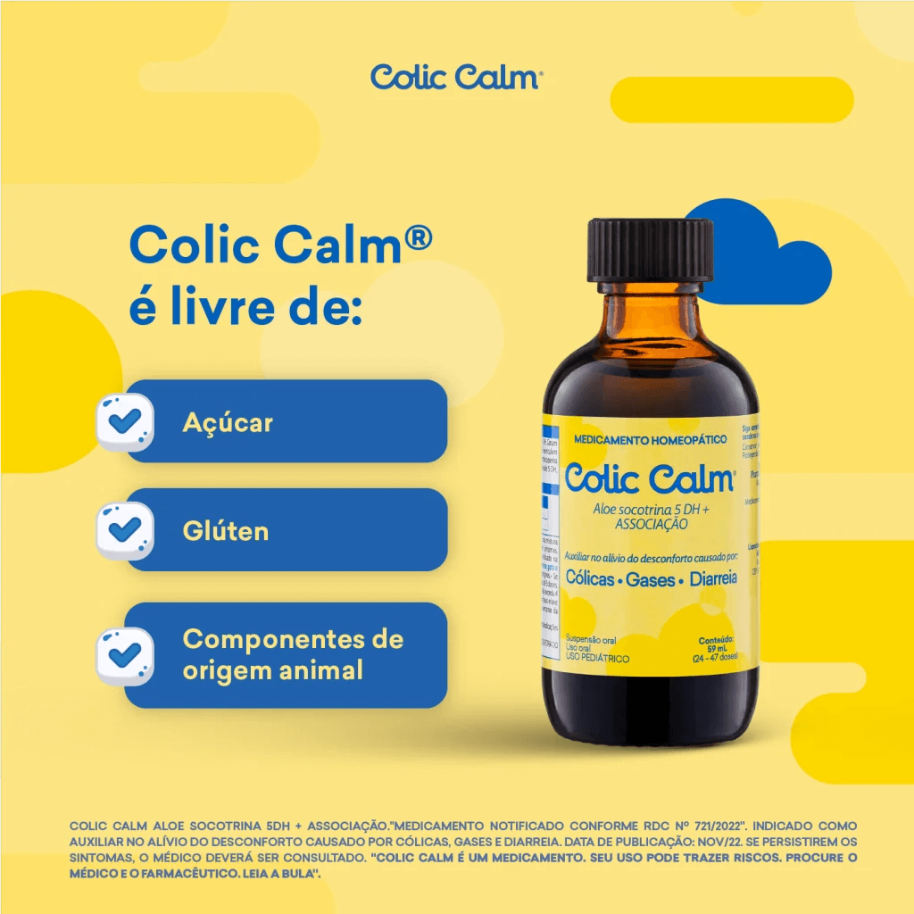 Colic Calm é livre de: 