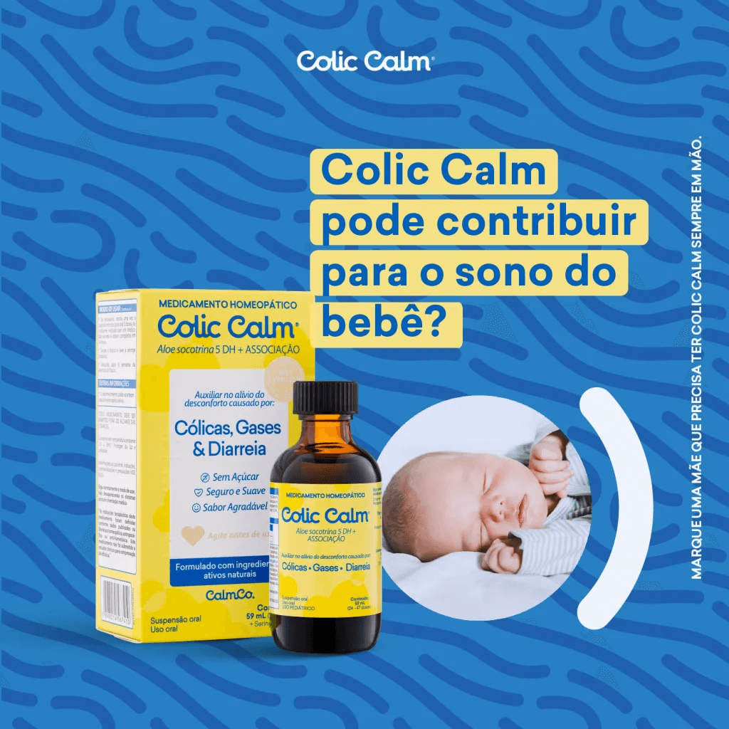Colic Calm pode contribuir para o sono do bebê 