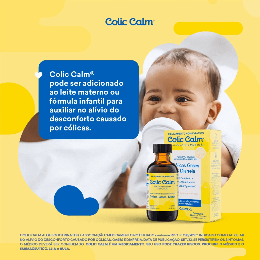 Colic Calm pode misturar no leite? 