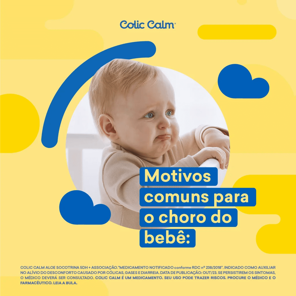 Motivos comuns para o choro do bebê 